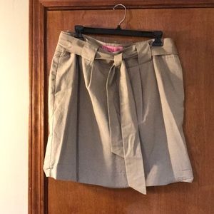 Sinclaire 10 Belted Khaki Skirt. Euc. Size 14. - image 1